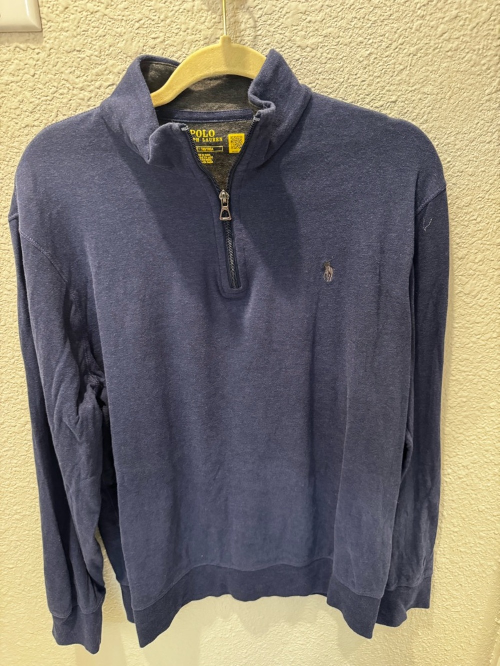 Polo by Ralph Lauren Men's Blue Half-Zip Pullover Sweater